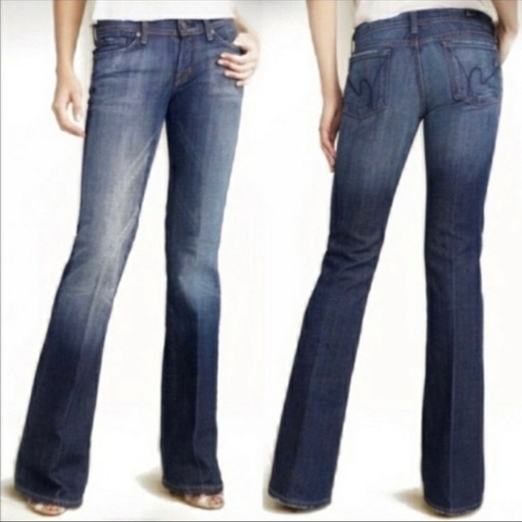 Citizens of Humanity Ingrid Low Waist Flare Jeans Size 27 - Picture 1 of 5